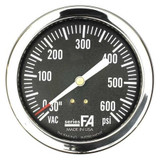 Thuemling Pressure Gauge,0 to 600 psi,3-1/2" Dial FA-LFP-310-CG