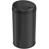 Hls Commercial Trash Can 8 Gallon Black Round Sensor, B HLS08RB