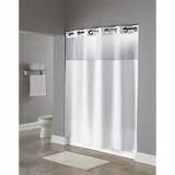 Hookless Shower Curtain,77 in L,71 in W,White HBH49MYS01SL77