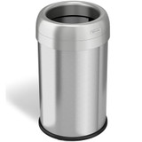 Hls Commercial Trash Can 13 Gallon Open Top Round HLS13STR