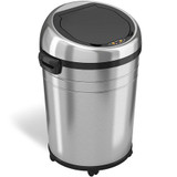 Hls Commercial Trash Can 18 Gallon Round Sensor, Stainl HLS18RC