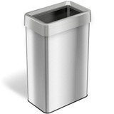 Hls Commercial Trash Can 21 Gal Rectangular Open Top, S HLS21UOT