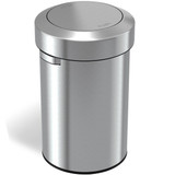 Hls Commercial Round Swing Top Trash Can, Stainless Ste HLS17FTS