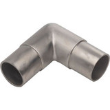 Lavi Industries Flush Elbow Fitting for 2"" Tubing Satin Stainless Steel