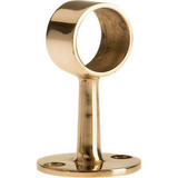 Lavi Industries Flush Center Post for 1"" Tubing Polished Brass