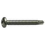 Sim Supply Drill Screw,Pan,#12,Zinc,2.5"L,PK1500 636396-BR