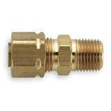 Parker Connector,Brass,CompxM,3/16Inx1/8In,PK50 68CA-3-2