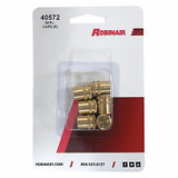 Robinair Brass Caps,1/4" O.D.,3-39/64" L,PK6 40572
