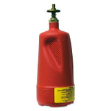 Nonmetallic Dispensing Can, Hazardous Liquid Storage Can, 1 qt, Red