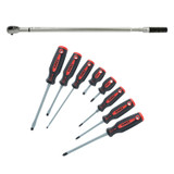 TORQUE WRENCH 3/4DR 48T 110-600 FT LB w/ SCREWDRIVER SET 8PC COMBO 40600SS