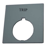 Eaton Legend Plate,Square,Trip,Black HT8SP84