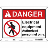 Condor Safety Sign,10 inx14 in,Aluminum  472P04
