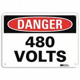 Lyle Danger Sign,7 in x 10 in,Aluminum  U1-1076-NA_10x7