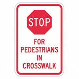 Lyle Pedestrian Crossing Traffic Sign,24"x18" T1-5071-DG_18x24