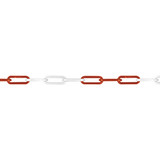Plastic Chain (red/white links0) 82' PC82
