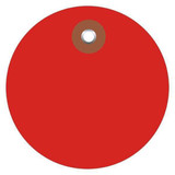 Partners Brand Tag,Plastic,Circle,2",Red,PK100 G26070