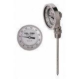 Tel-Tru Analog Dial Thermometer,Stem 24" L  BC550R-2414