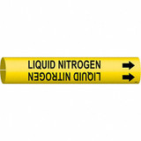 Brady Pipe Mrkr,Liquid Nitrgen,7/8in H,7/8in W 4227-B