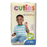 Cuties® Premium Jumbo Diapers, Size 7, 41 Lbs And Up, 80/carton CRD701
