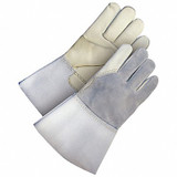 Bdg Leather Gloves,Gauntlet Cuff,M 60-1-650-M
