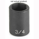 Grey Pneumatic Impact Socket,1-7/8",1/2"D,6pt. 2060R