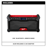 Milwaukee Tool Jobsite Radio,Cordless,USB Charging 2952-20
