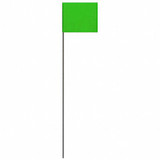 Hy-Ko Marking Flag,Green,Solid Pattern,PK25 SF-21/GR
