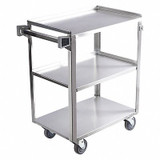 Sim Supply Utility Cart,Assembled,SS,Silver  60EF15