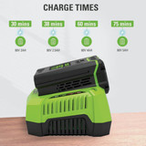 Greenworks 80V Rapid Battery Charger 2901402 758909