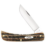 Case Sod Buster Jr 2.88 In. Amber BoneStag Pocket Knife 65310