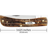 Case Sod Buster Jr 2.88 In. Amber BoneStag Pocket Knife