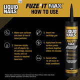 Liquid Nails Fuze-It Max 9 Oz. All Surface Construction Adhesive LN-3000 790783