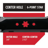 Oregon 2ct 46" Mulch Mwr Blade G-46-2 757879