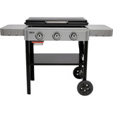 Weber 28 In. 3-Burner Propane Gas Griddle Flat Top Grill, Black 43310201