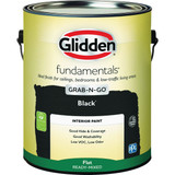Glidden Fundamentals Grab-N-Go Flat Interior Paint, Black, 1 Gal. GLFIN40BL-01 778740
