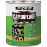 Rust-Oleum 1 Qt. Camouflage Brush Paint, Khaki 379562 788989