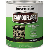 Rust-Oleum 1 Qt. Camouflage Brush Paint, Black 379558 778335
