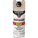 Rust-Oleum Stops Rust 12 Oz. Custom Spray 5 in 1 Satin Spray Paint, French Beige 376879 795079