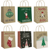 Paper Images Medium Kraft Paper Assorted Gift Bag CKGBA2-16 Pack of 72