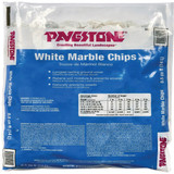 Pavestone 0.5 Cu. Ft. Medium White Marble Chips 54141