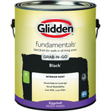 Glidden Fundamentals Grab-N-Go Eggshell Interior Paint, Black, 1 Gal. GLFIN50BL/01 785148