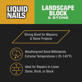Liquid Nails 10 Oz. Landscape Block VOC Adhesive LN-905 783517