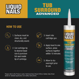Liquid Nails Advanced 9 Oz. Tub Surround & Shower Wall Adhesive LN-1015 774916