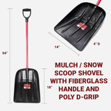 Bully Tools Snow/Mulch Scoop Shovel