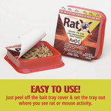 RatX Non-Toxic Ready-to-Use Bait Trays for Mice and Rats (2-Pack) 620104 746431