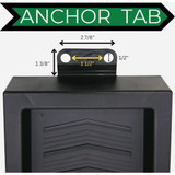 Master Mark 11 In. W. x 2.25 In. H. x 24 In. L. Black Chevron Splash Block 30412 712587