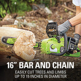 Greenworks 2x24v 16" Chainsaw 2018002 746752