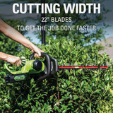 Greenworks 24V 22 In. Cordless Hedge Trimmer with 4.0 Ah USB Battery & Charger 2211202 727226