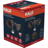 Halo Bronze Motion Activated Incandescent Security Floodlight Fixture MS185R 515744