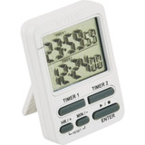 Taylor Dual Event Digital Timer With Clock 5880WH 631047